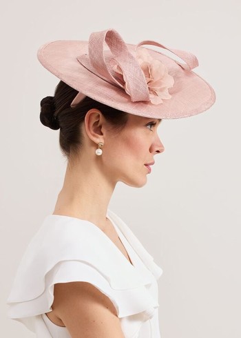 Phase Eight Flower Oval Fascinator Hats Rose USA | 8340197-UJ